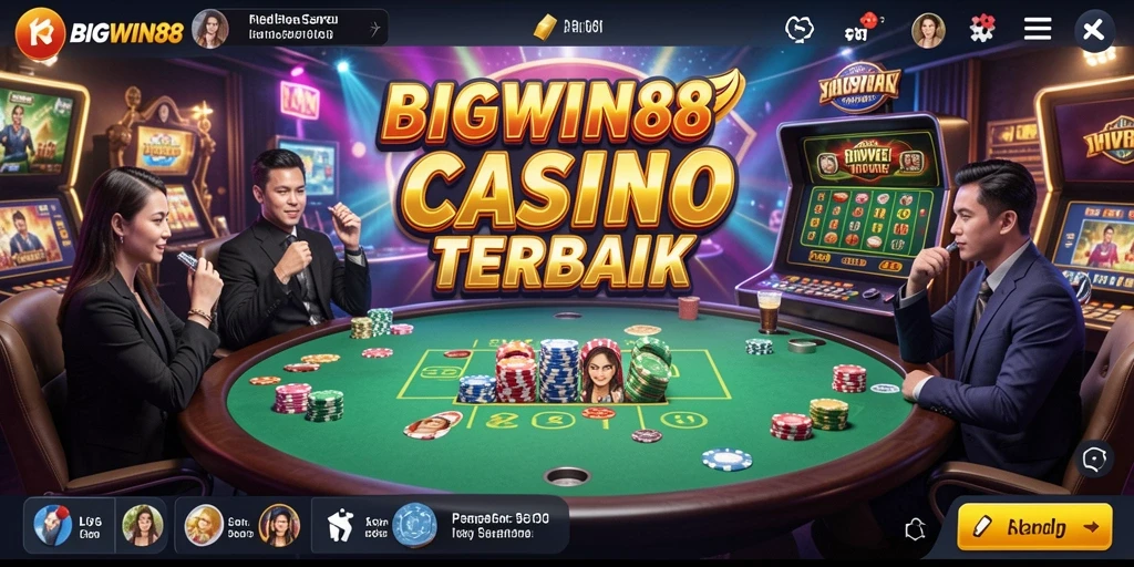 Tampilan gameplay nyata dari aplikasi Live Casino BIGWIN88.