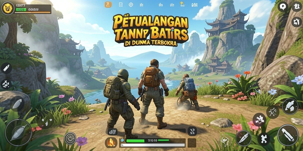 Tampilan gameplay <strong>C0077</strong> yang memukau dalam dunia Open World.