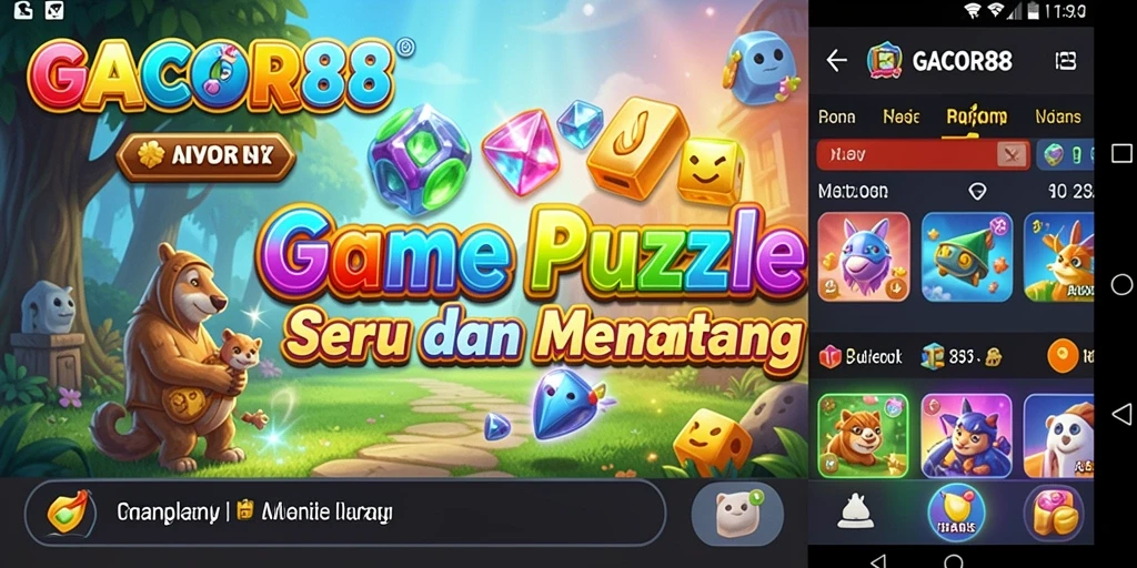 Tampilan gameplay GACOR88 yang menarik dan menantang.