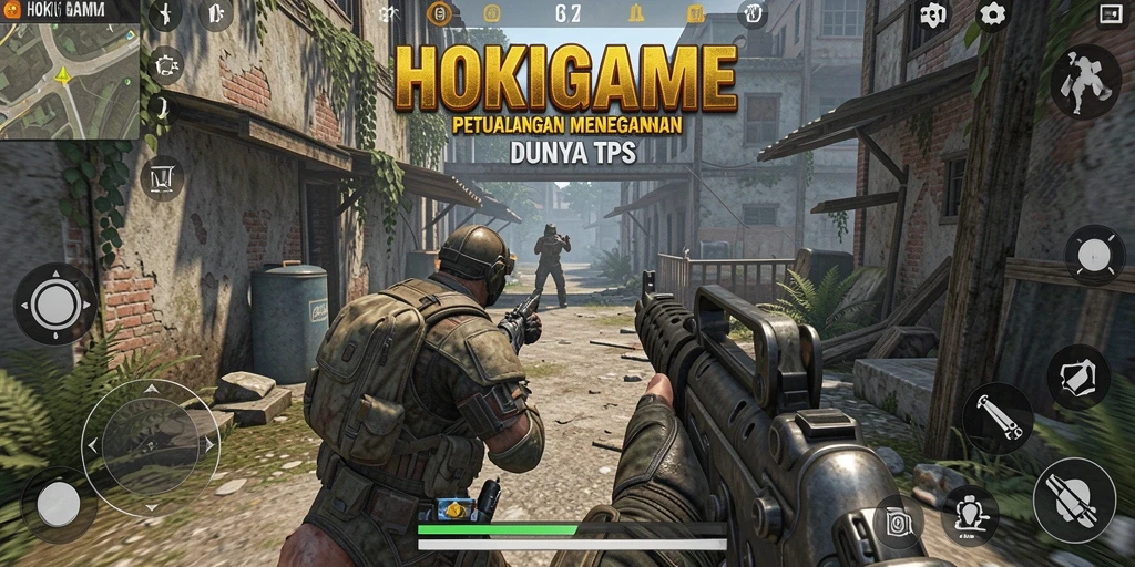 Gameplay seru HOKIGAME dalam aksi TPS.
