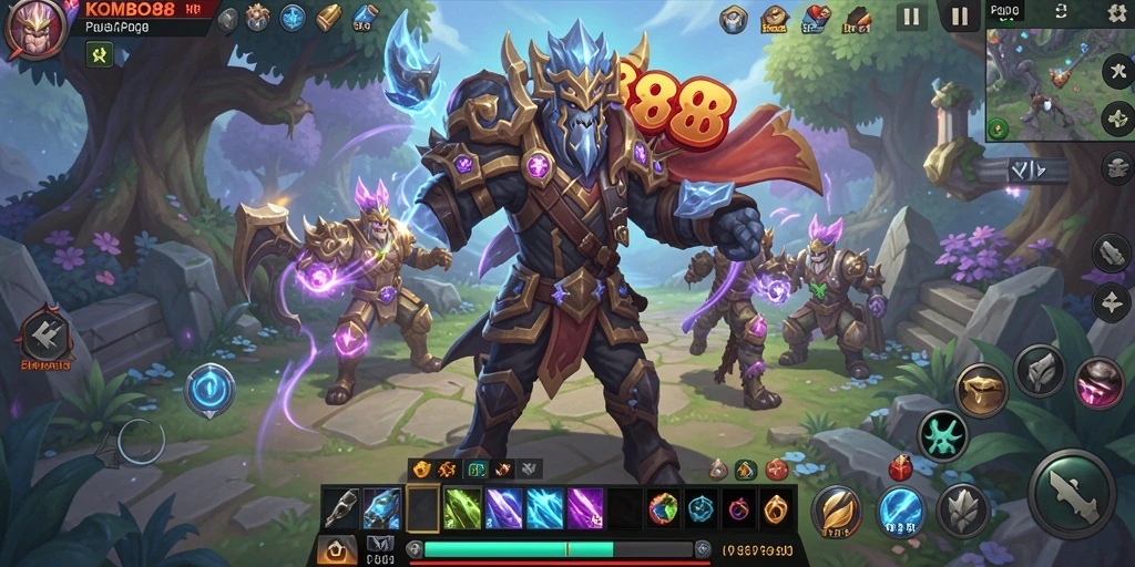 Tampilan gameplay <strong>KOMBO88</strong> yang memukau dan seru dalam bentuk MMORPG.