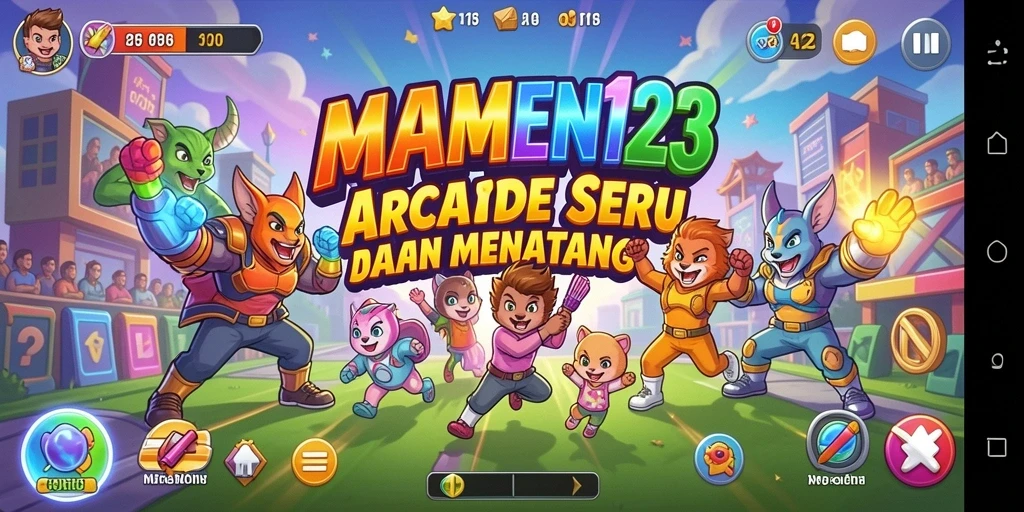 Screenshot MAMEN123 menampilkan aksi gameplay seru dan menantang.