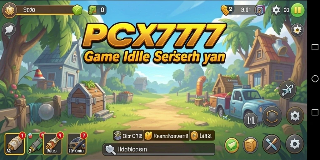 Tampilan gameplay <strong>PCX777</strong> yang seru dan menarik dalam mode Idle.