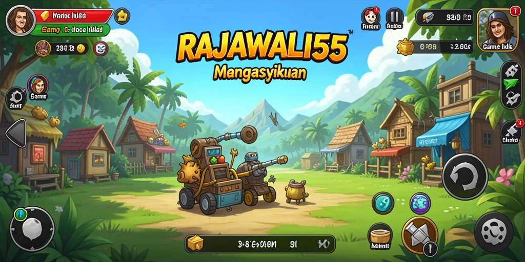 Tampilan gameplay RAJAWALI55 yang menarik dan dinamis.