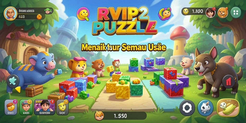 Tampilan gameplay RVIP2 dengan tantangan Puzzle yang menarik.