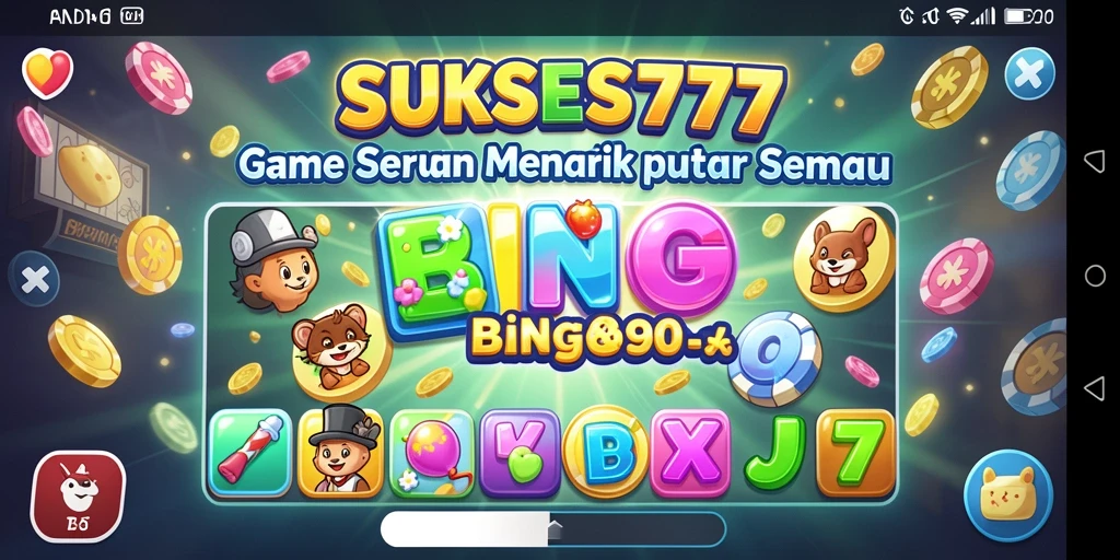 Gameplay Bingo yang menyenangkan dan seru di SUKSES777.