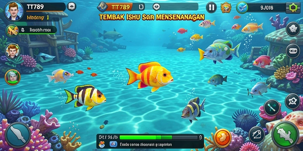 Gameplay seru dalam TT789 dengan aksi menembak ikan yang cepat.