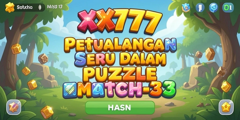 Tampilan gameplay <strong>XXX777</strong> dengan kombinasi warna cerah dan karakter lucu.