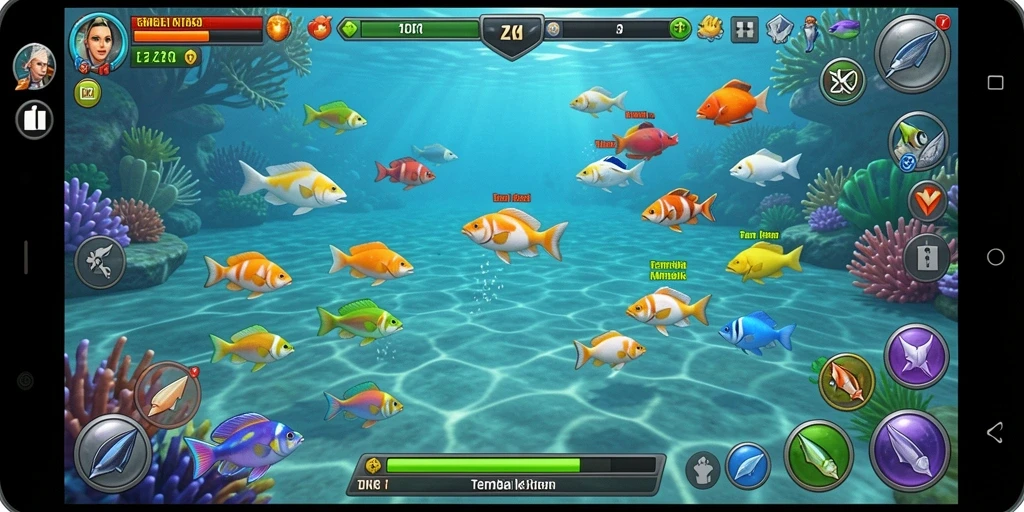 Tampilan gameplay seru dalam game Tembak Ikan ZK6.